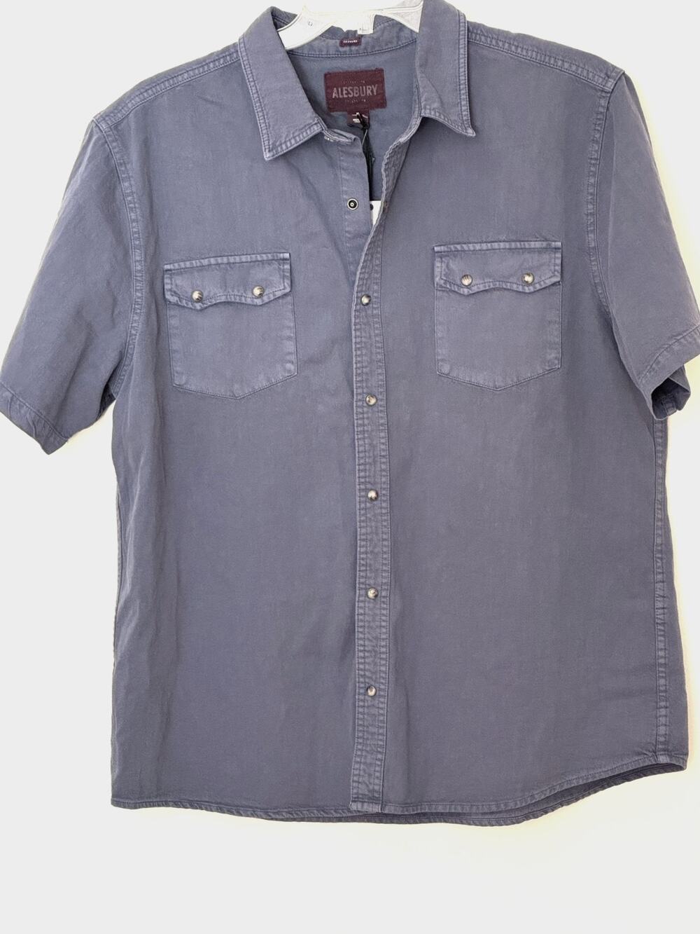 Alesbury Stitch Fix Garment Dye Double Pocket Short Sleeve Shirt Men's Size XL
